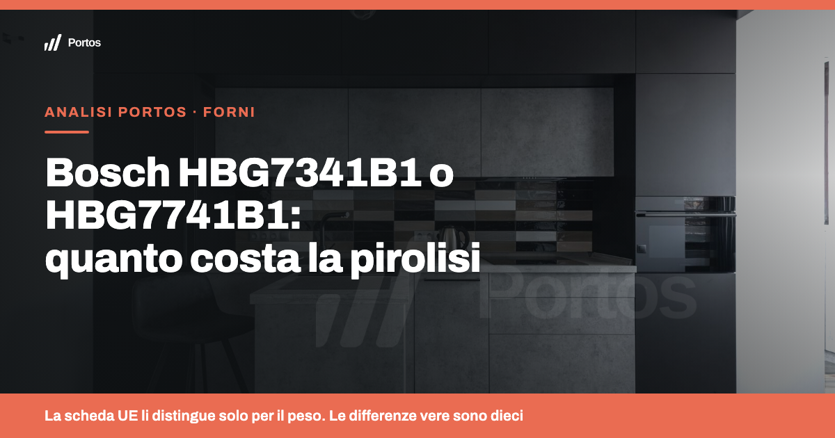Bosch HBG7341B1 o HBG7741B1: quanto costa davvero la pirolisi