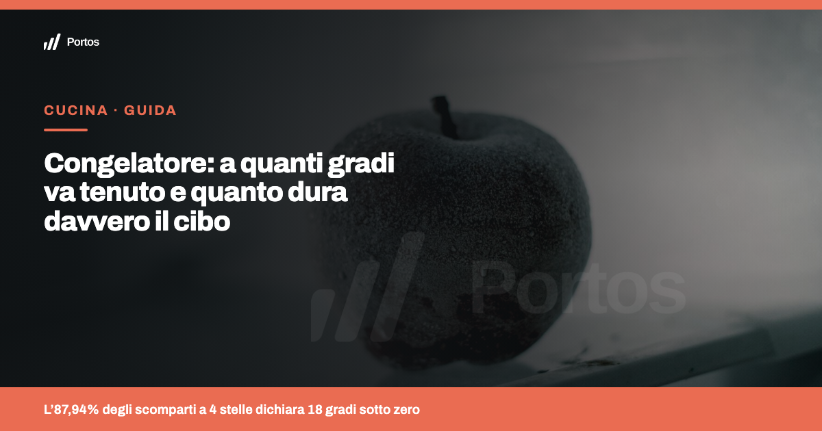 Congelatore: a quanti gradi va tenuto e quanto dura davvero il cibo