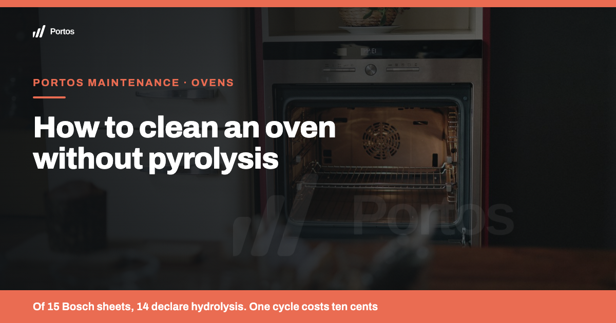 How to clean an oven without pyrolysis