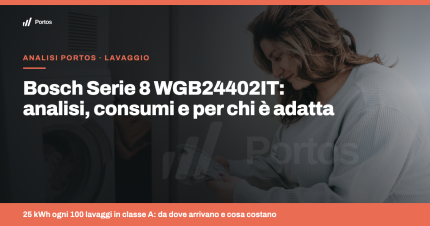 Bosch Serie 8 WGB24402IT: analisi, consumi e per chi è adatta