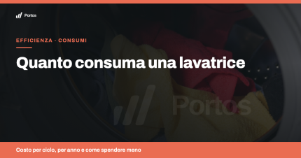 Quanto consuma una lavatrice per ciclo e in un anno