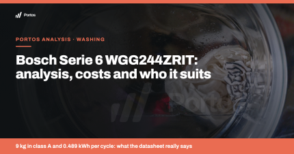 Bosch Serie 6 WGG244ZRIT: analysis, consumption and who it's suitable for