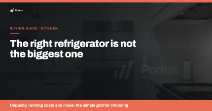 The right refrigerator is not the biggest one