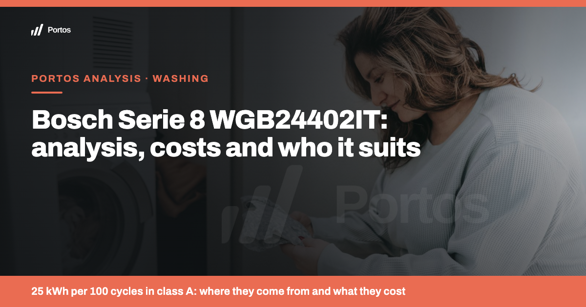 Bosch Serie 8 WGB24402IT: analysis, consumption and who it's suitable for