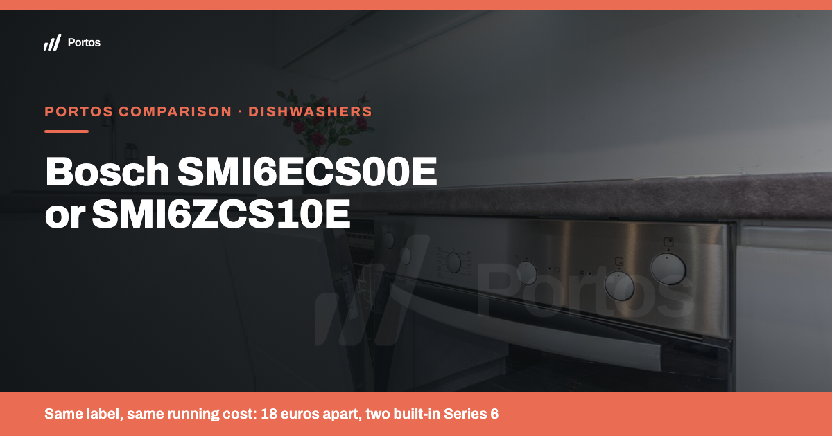 Bosch SMI6ECS00E or SMI6ZCS10E: what's the difference between two Series 6 models 18 euros apart