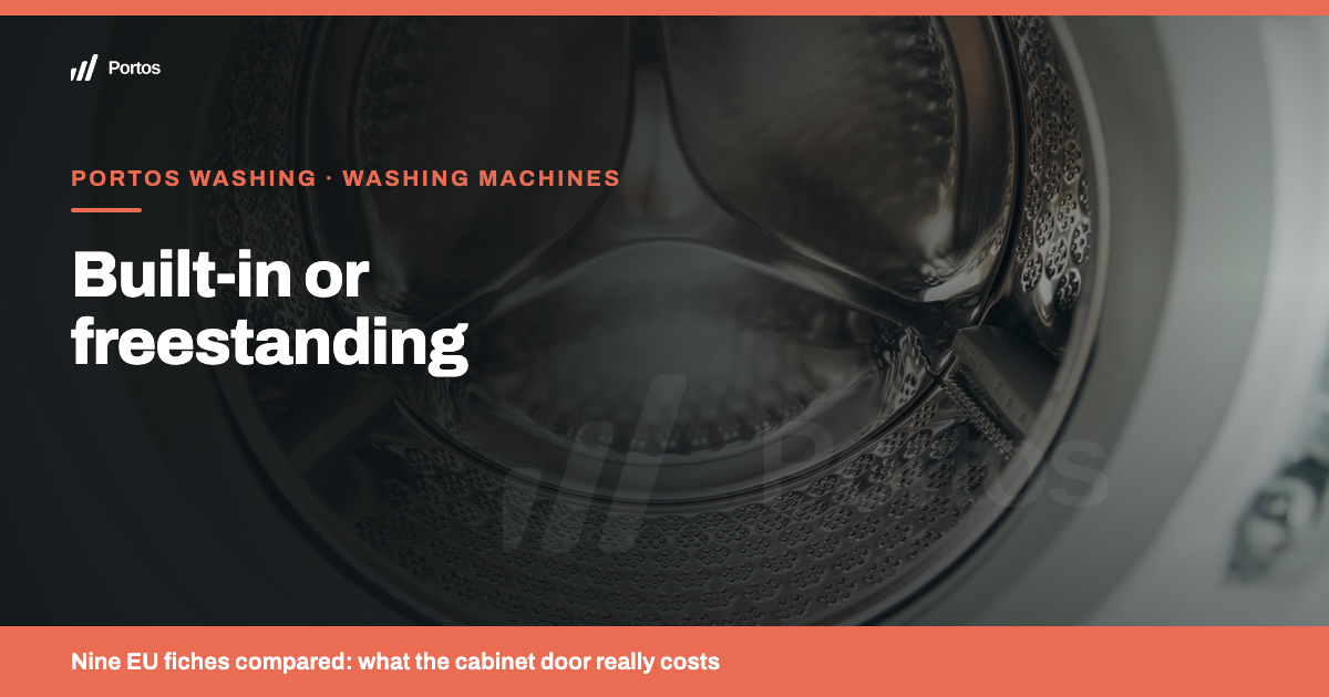 Built-in or freestanding washing machine: what really changes