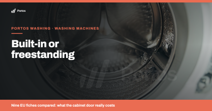 Built-in or freestanding washing machine: what really changes