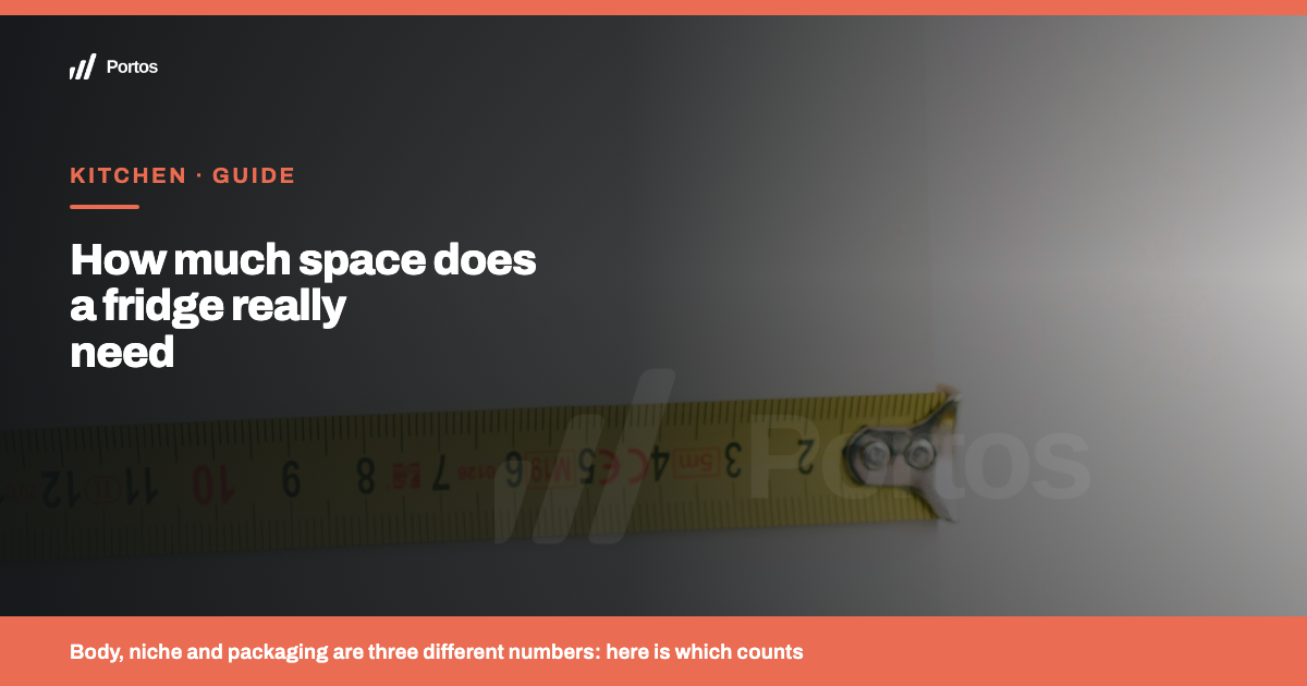 How much space does a fridge or a freezer really need