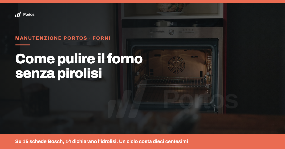 Come pulire il forno senza pirolisi