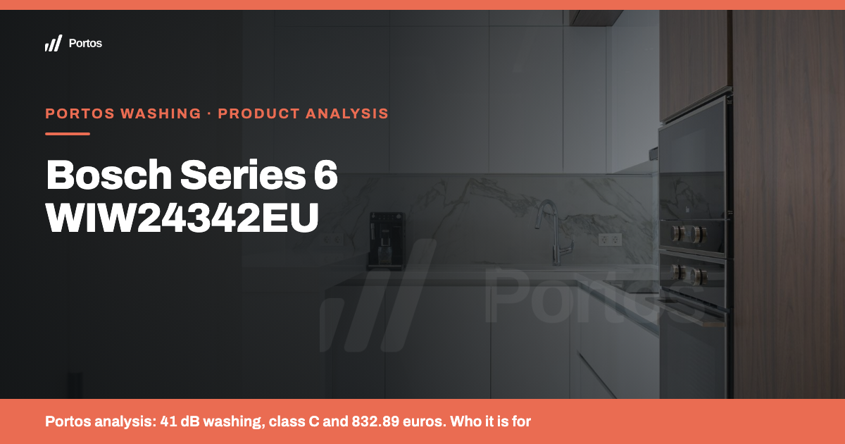 Bosch WIW24342EU: analysis, consumption and who it's suitable for