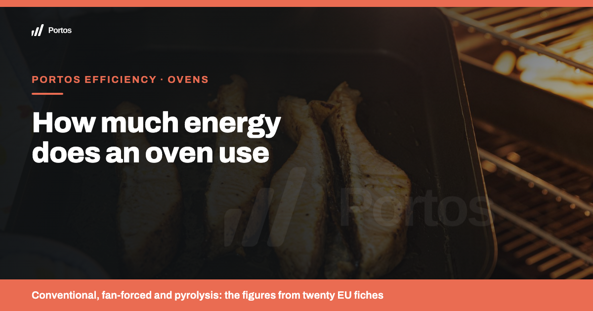 How much energy does an oven use: conventional, fan-forced and pyrolysis